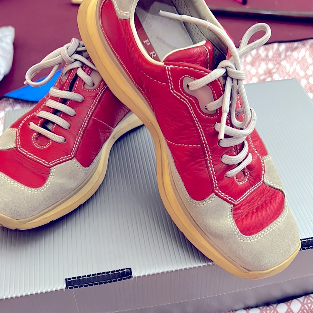 Prada Sneakers Trainers Red size 36 EU/ 6 US - 19892185